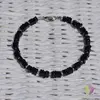 Bratara turmalina neagra patratele 4-5mm