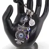 Breloc Feng Shui cu Bufnita, Hamsa si ochi protectori, imagine 2