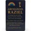 Card feng shui din plastic Arhanghelul RAZIEL, Ingerul intelepciunii si intuitiei, imagine 2