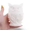 Decoratiune / Suport model bufnita - alb, imagine 3