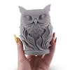 Decoratiune / Suport model bufnita - gri, imagine 3