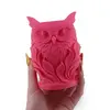 Decoratiune / Suport model bufnita - roz, imagine 3