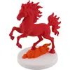 Statueta feng shui Calul de Foc pe doua picioare pentru victorie si succes rapid, 15cm