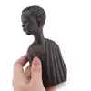 Statuete vintage din lemn, bust baiat tribal - 16cm, imagine 3