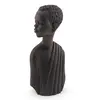 Statuete vintage din lemn, bust baiat tribal - 16cm