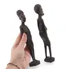 Statuete vintage din lemn, cuplu tribal, 21-22cm, imagine 3