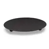 Suport aromaterapie din metal, cu trei picioare, negru