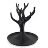 Suport pentru bijuterii model copac cu ramuri - negru