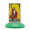 Suport pentru citirea cartilor de tarot cu Pentagrama - verde, imagine 2