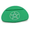 Suport pentru citirea cartilor de tarot cu Pentagrama - verde