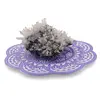 Suport pentru cristale plat in forma de floare cu model mandala - mov, imagine 2
