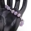 Bratara Ametist lavanda rondele 8mm, Cristal de stanca sfere fatetate 3mm si argint 925, imagine 2
