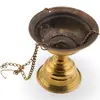 Cadelnita vintage din alama pentru fumigatie cu lant - 8cm, imagine 2