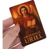 Card feng shui din plastic Arhanghelul URIEL, Ingerul intelepciunii si al iluminarii, imagine 3