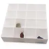 Cutie pentru cristale cu 16 de compartimente, alba - 20cm, imagine 2