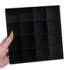 Cutie pentru cristale cu 16 de compartimente, neagra - 20cm, imagine 3