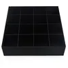 Cutie pentru cristale cu 16 de compartimente, neagra - 20cm