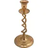 Sfesnic vintage din alama, model spirala dubla - 20,5cm, imagine 2