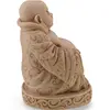 Statueta vintage din rasina Buddha vesel, 14cm, imagine 2