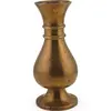 Vaza vintage din alama, model clasic bombat - 13cm