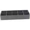 Cutie organizator / Suport pentru cristale dubla cu 20 compartimente, gri - 15cm, imagine 3
