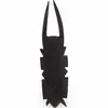 Masca tribala vintage din lemn, model inchis la culoare cu coarne inalte - 23cm, imagine 2