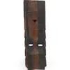 Masca vintage din lemn, model sculptat vertical - 33cm, imagine 2