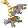 Amuleta breloc feng shui din metal Elefant si Rinocer impotriva furturilor si agresiunii, 2026, imagine 2
