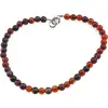 Bratara Agat carneolizat sfere 4mm