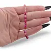 Bratara Agat roz sfere 4mm, imagine 3