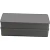 Cutie organizator / Suport pentru cristale dubla cu 20 compartimente, gri - 15cm, imagine 2
