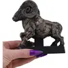 Decoratiune / Statueta pentru zodia Berbec antichizata manual - 11,5cm, imagine 3
