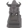 Decoratiune / Statueta pentru zodia Taur, gri - 9,5cm, imagine 2