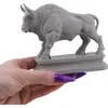 Decoratiune / Statueta pentru zodia Taur, gri - 9,5cm, imagine 3