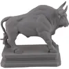 Decoratiune / Statueta pentru zodia Taur, gri - 9,5cm