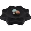 Decoratiune / Suport pentru cristale, model floare de lotus negru - 21cm, imagine 2