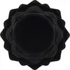 Decoratiune / Suport pentru cristale, model floare de lotus, negru - 4,5cm, imagine 2