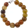 Bratara Agat Crabfire sfere fatetate 12mm