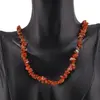Colier pietre neuniforme Carneol, 6-8mm, imagine 3