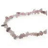 Colier pietre neuniforme Cuart roz cu Agat, 6-8mm, imagine 2