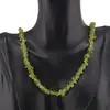 Colier pietre neuniforme Peridot, 6-8mm, imagine 3