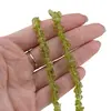 Colier pietre neuniforme Peridot, 6-8mm, imagine 4
