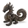 Statueta Dragon gravata in stil baroc antichizata manual - 16,5cm