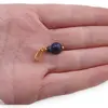 Pandantiv Lapis lazuli sfere 8-4mm cu metal auriu, imagine 3