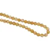 Sirag Agat galben sfere fatetate 4mm, 38cm, imagine 2