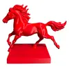 Statueta feng shui Calul de foc cu baza patrata, 15cm