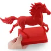 Statueta feng shui Calul de foc cu baza patrata, 19cm, imagine 3