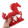 Statueta feng shui Calul de foc invaluit de flacarile victoriei, 20cm, imagine 3