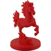 Statueta feng shui Calul de Foc pe doua picioare pentru victorie si succes rapid - 9,5cm, rosu, imagine 2