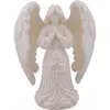 Statueta Inger protectiv gravat, 14,5cm - alb